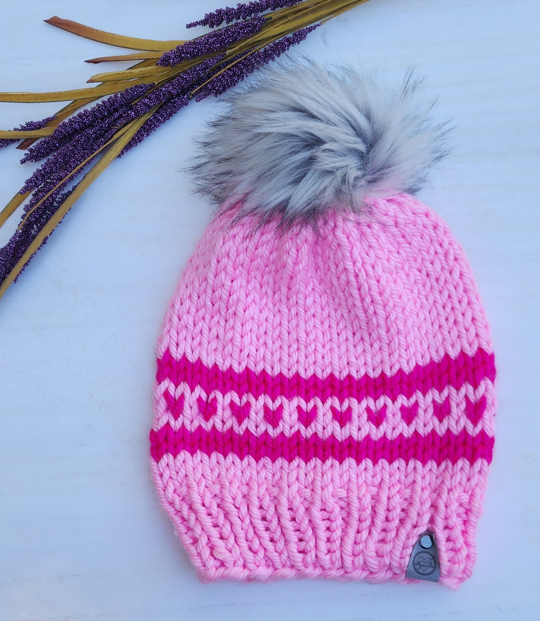 Ready to Ship - Single Hearts Beanie