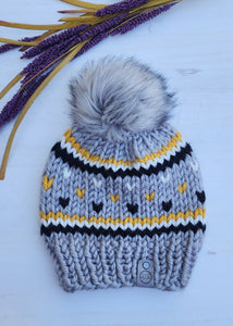 Ready to Ship - Sparkling Hearts Beanie