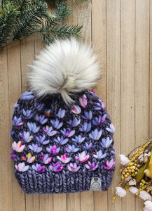 Ready to Ship - Luxe Beanie - Lotus Flower