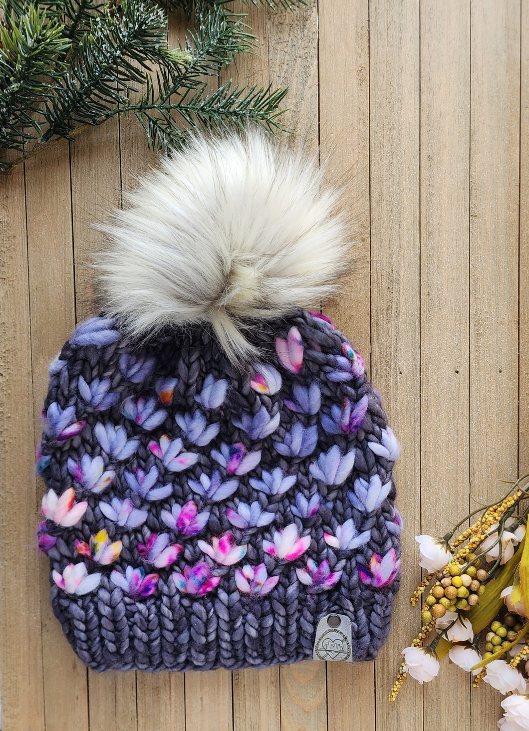 Ready to Ship - Luxe Beanie - Lotus Flower